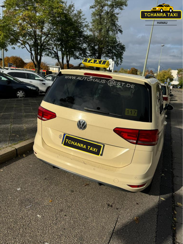 Taxi Sicht von Hinten